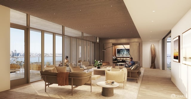 1 Bristol Ct Unit 202, San Francisco, CA 94130 - common area featuring floor to ceiling windows and a water view