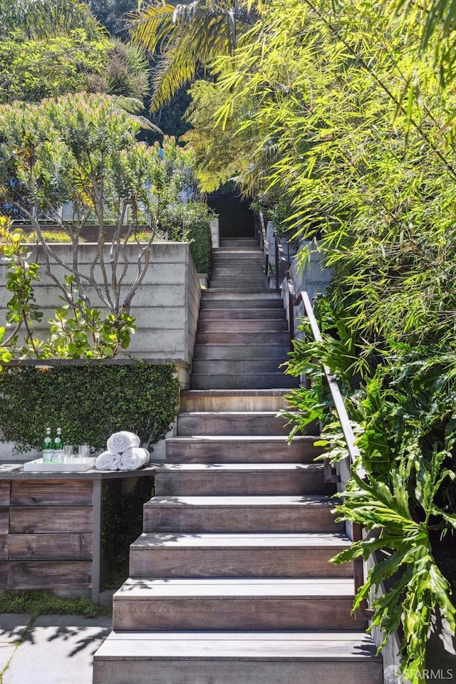 view of staircase