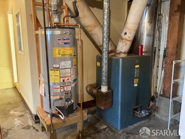 utilities featuring water heater