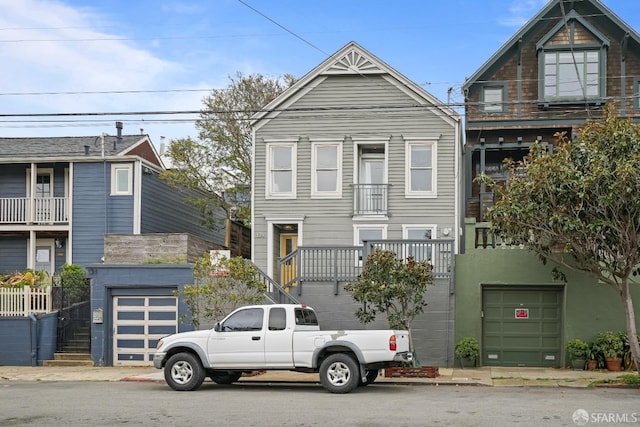 view of front facade with an attached garage