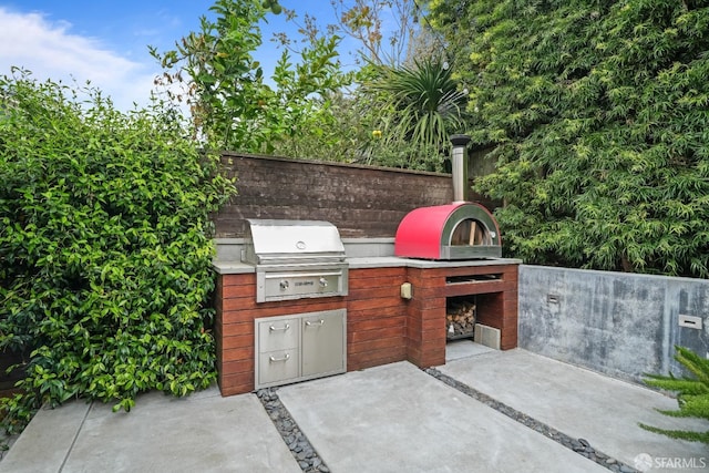 view of patio / terrace featuring area for grilling