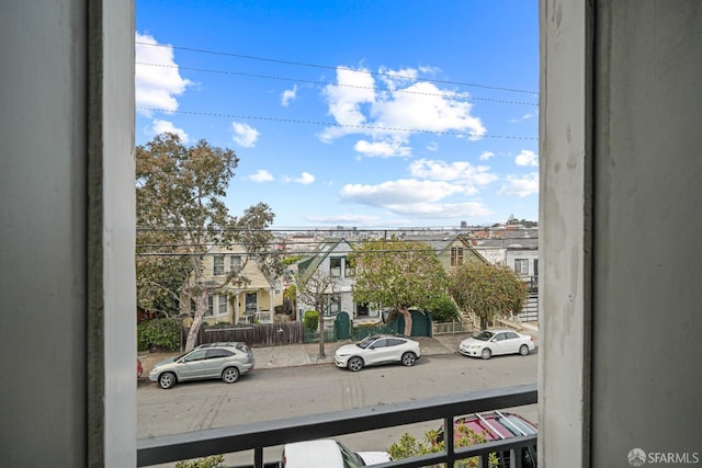 view of balcony