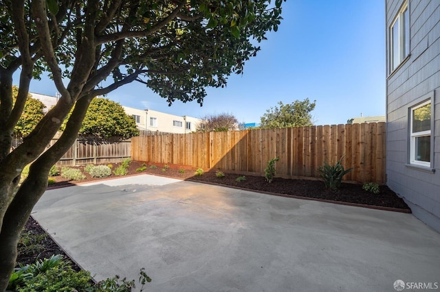 view of patio / terrace with a fenced backyard