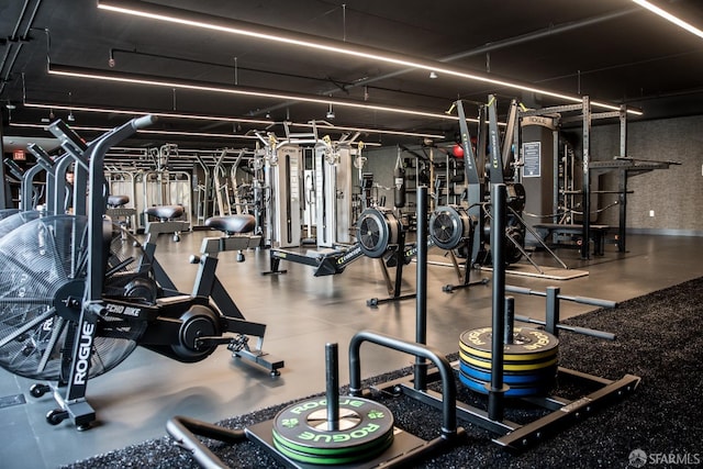 view of exercise room