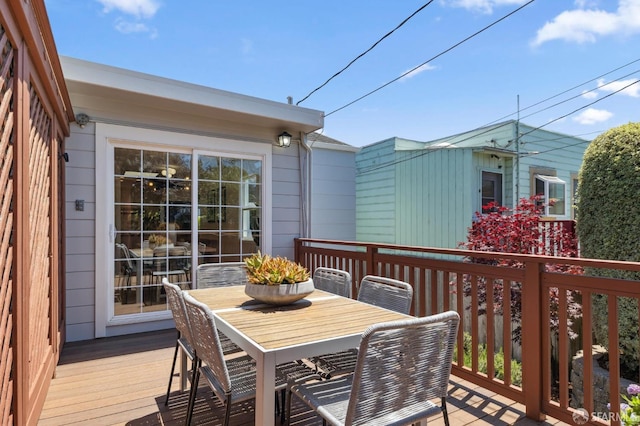 46 Otsego Ave, San Francisco, CA 94112 - wooden terrace with outdoor dining space
