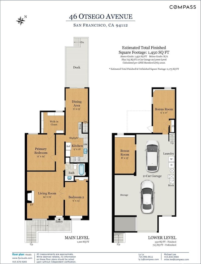 46 Otsego Ave, San Francisco, CA 94112 - view of home floor plan