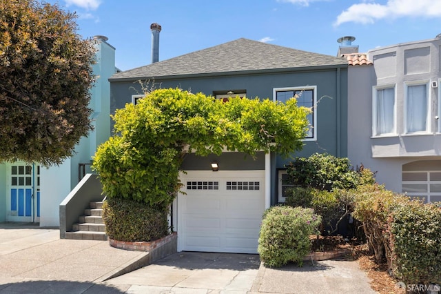 46 Otsego Ave, San Francisco, CA 94112 - view of front of home featuring stucco siding and driveway