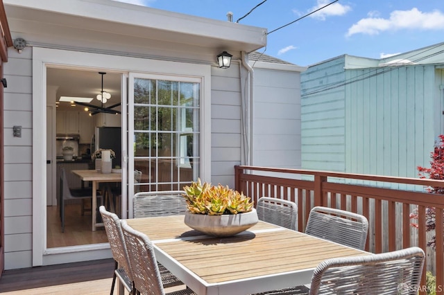 46 Otsego Ave, San Francisco, CA 94112 - wooden terrace featuring outdoor dining space