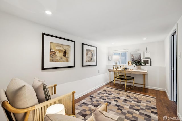 46 Otsego Ave, San Francisco, CA 94112 - office with wood finished floors and recessed lighting