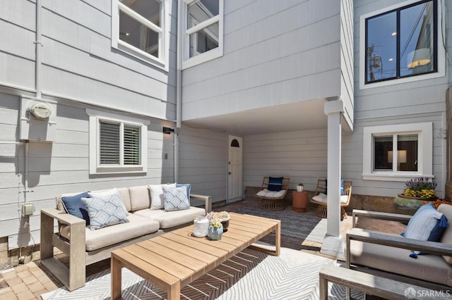46 Otsego Ave, San Francisco, CA 94112 - view of patio with an outdoor hangout area