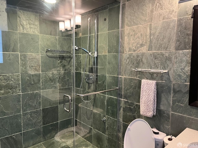183 Lakeshore Dr, San Francisco, CA 94132 - bathroom with a stall shower and toilet