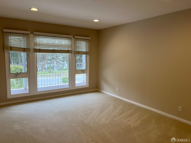 183 Lakeshore Dr, San Francisco, CA 94132 - spare room featuring light colored carpet, recessed lighting, and baseboards