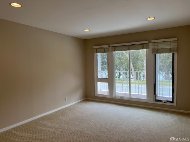 183 Lakeshore Dr, San Francisco, CA 94132 - unfurnished room featuring light colored carpet, recessed lighting, and baseboards
