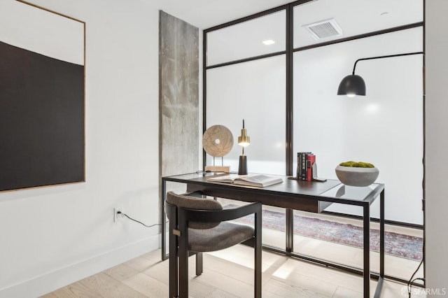 2177 3rd St Unit 421, San Francisco, CA 94107 - home office with baseboards and wood finished floors
