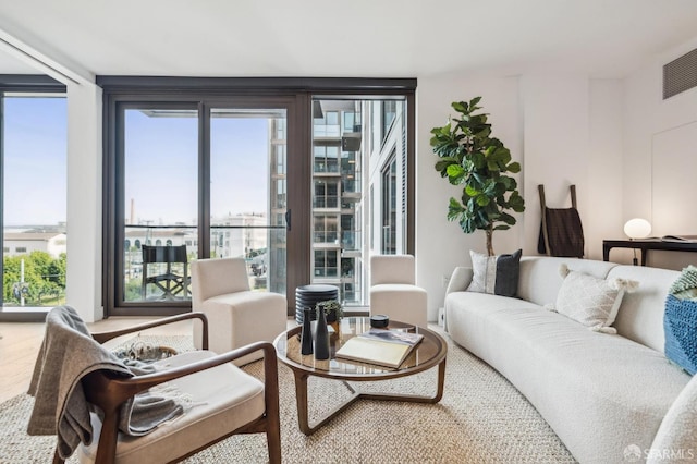 2177 3rd St Unit 421, San Francisco, CA 94107 - living room with plenty of natural light and wood finished floors