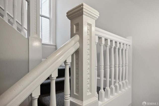 view of stairway