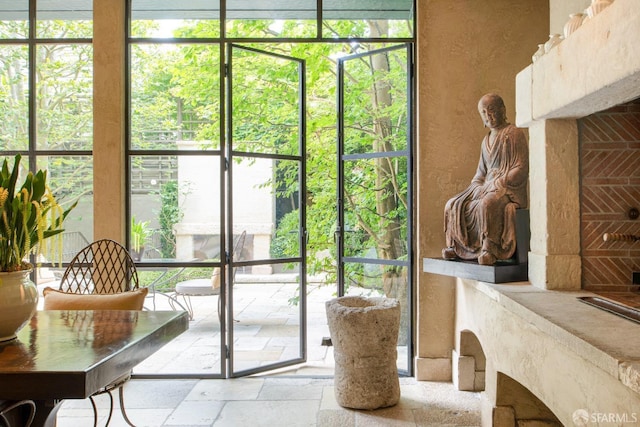 entryway with plenty of natural light