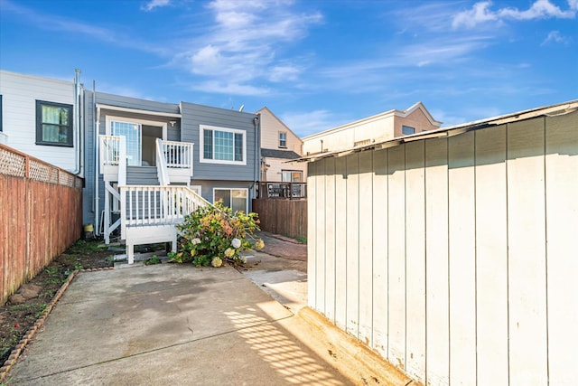 exterior space with a patio