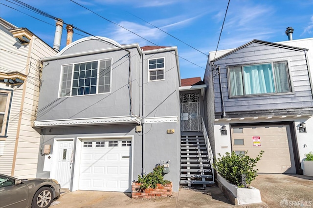 view of front of home featuring a garage