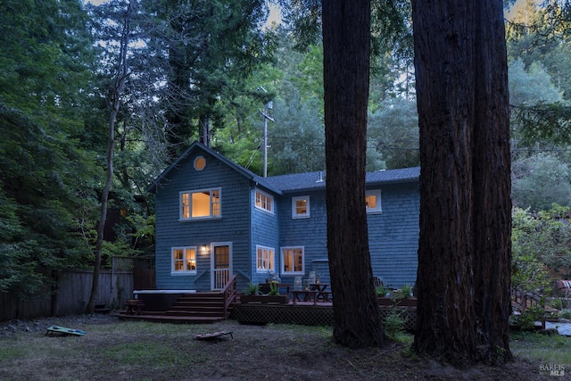 2770 Bohemian Hwy, Occidental, CA 95465 - view of front facade featuring a wooden deck