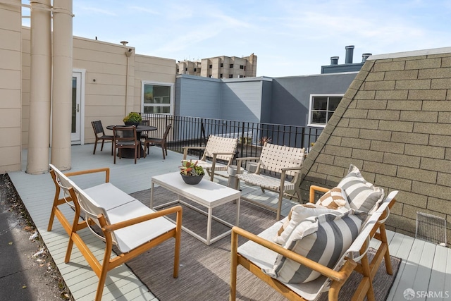 view of patio / terrace with outdoor lounge area