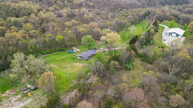 4750 E Soft Pit Hill Rd, Hartsburg, MO 65039 - aerial view of property's location with a heavily wooded area