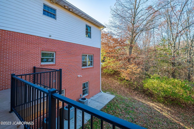 view of property exterior featuring cooling unit