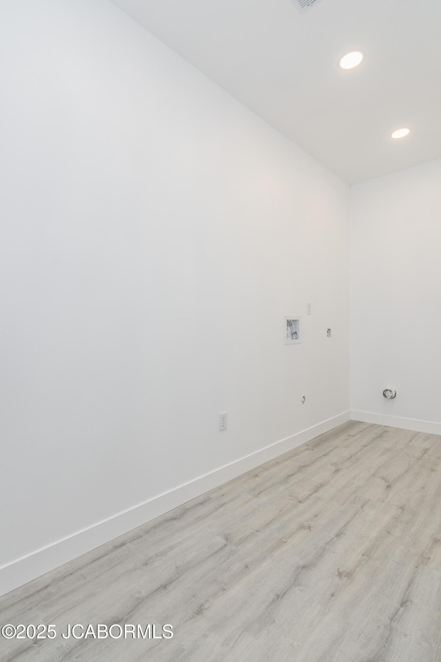8206 Big Meadows Rd, Jefferson City, MO 65101 - empty room with recessed lighting, wood finished floors, and baseboards