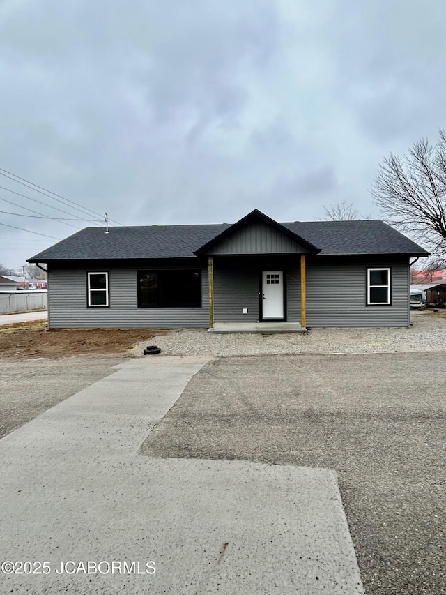 view of ranch-style house