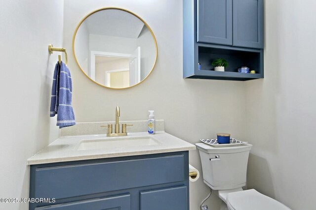 bathroom featuring vanity, hardwood / wood-style floors, and a shower with shower door