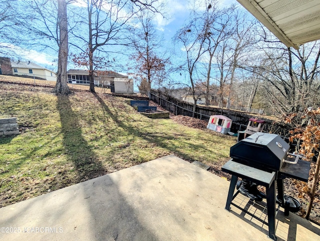 view of yard featuring a patio area