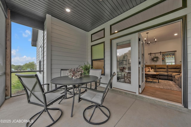 1308 Haxby Ct, Columbia, MO 65201 - sunroom / solarium with a chandelier