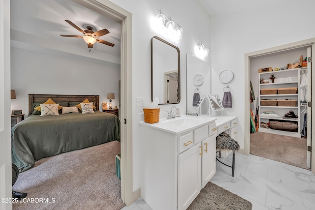 1308 Haxby Ct, Columbia, MO 65201 - bedroom featuring a sink and light marble finish flooring