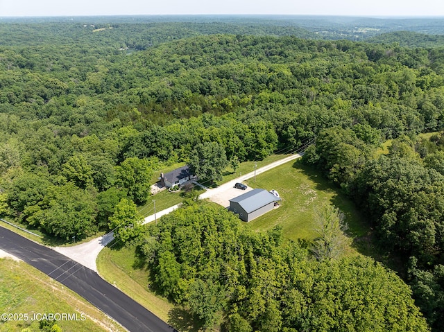 7165 E Hartman Rd, Hartsburg, MO 65039 - aerial view of a forest