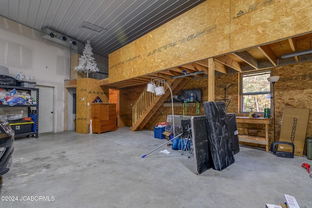 misc room featuring concrete floors