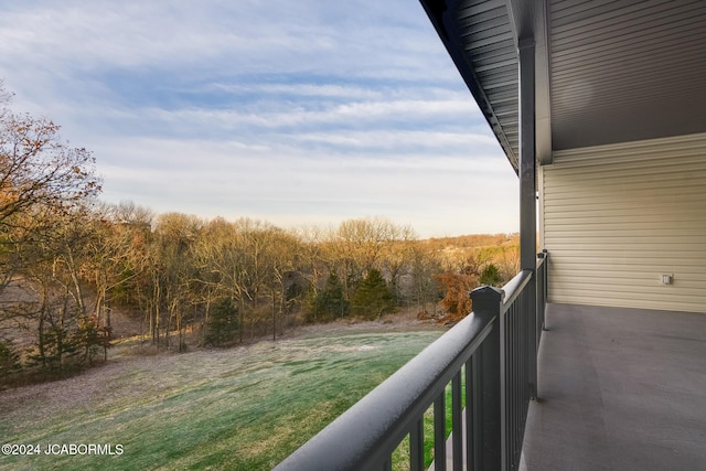 view of balcony