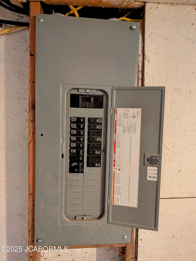 utility room featuring electric panel