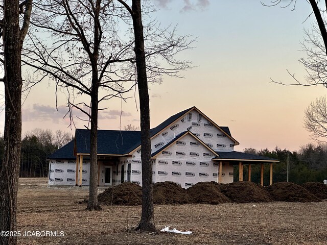 view of property under construction