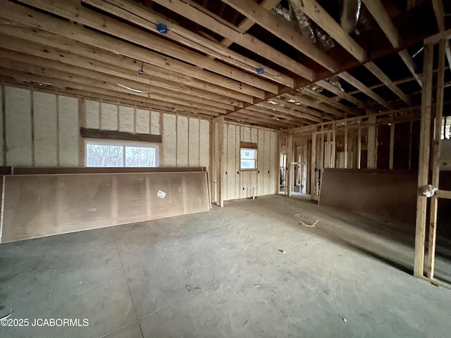 miscellaneous room featuring a wealth of natural light