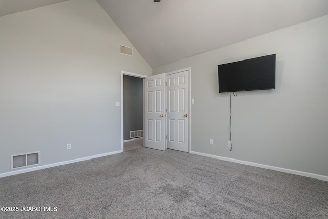 unfurnished bedroom featuring visible vents and baseboards