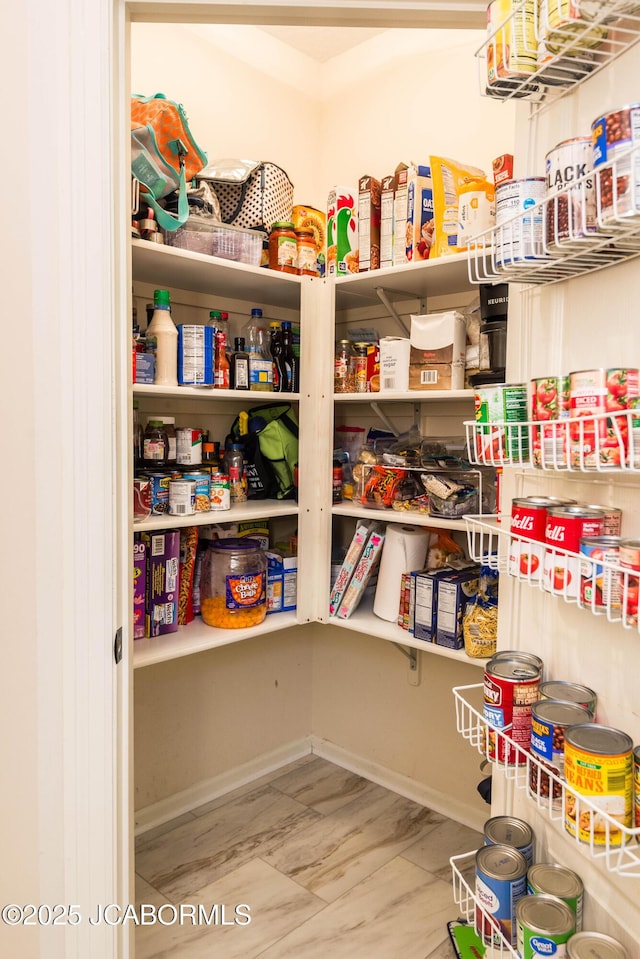 view of pantry