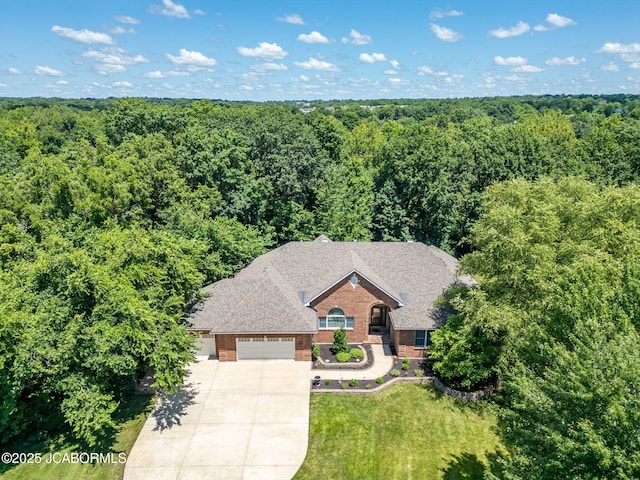 4205 Grant Ln, Columbia, MO 65203 - view of subject property with a heavily wooded area
