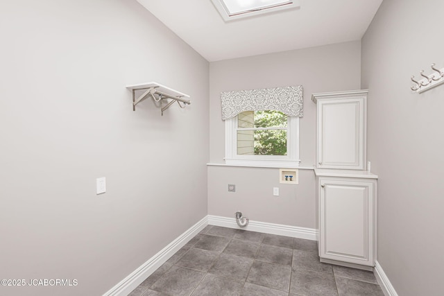4205 Grant Ln, Columbia, MO 65203 - laundry area with washer hookup, tile patterned flooring, and electric dryer hookup