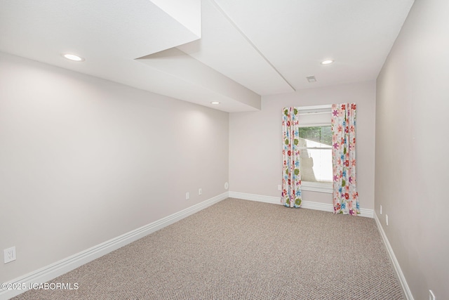 4205 Grant Ln, Columbia, MO 65203 - carpeted spare room with recessed lighting