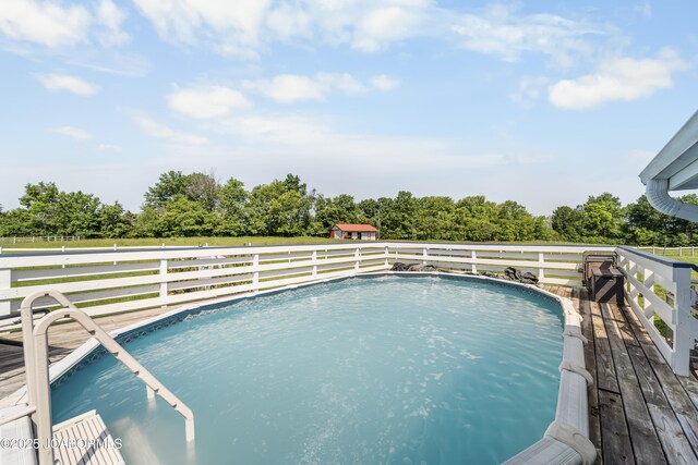6733 Rocking Horse Ln, Fulton, MO 65251 - view of swimming pool featuring a wooden deck