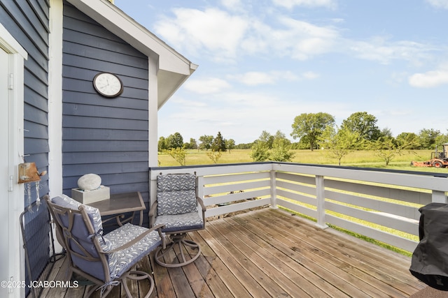 6733 Rocking Horse Ln, Fulton, MO 65251 - deck featuring a rural view