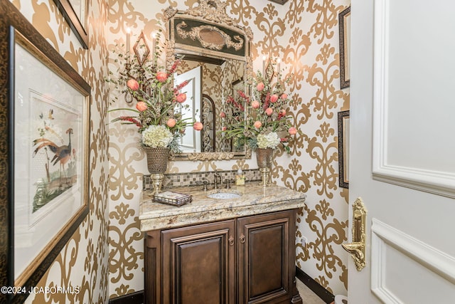 bathroom with vanity