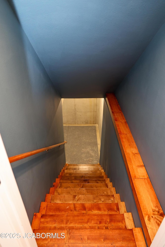 view of stairway