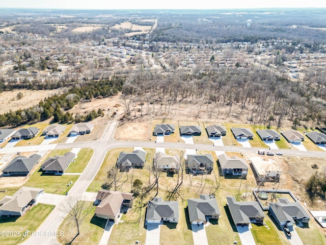 birds eye view of property featuring a residential view