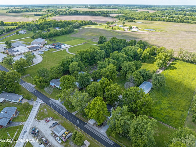 115 Middle St, Moberly, MO 65270 - aerial view of property's location featuring rural landscape
